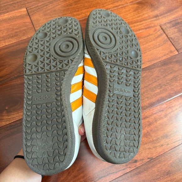 Adidas OG Samba White and Orange Sneakers - Picture 10 of 13